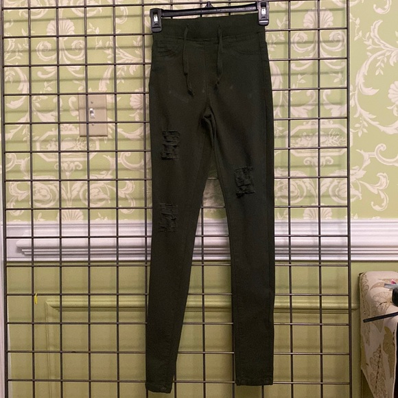 Dark green skinny jeans - Picture 1 of 4